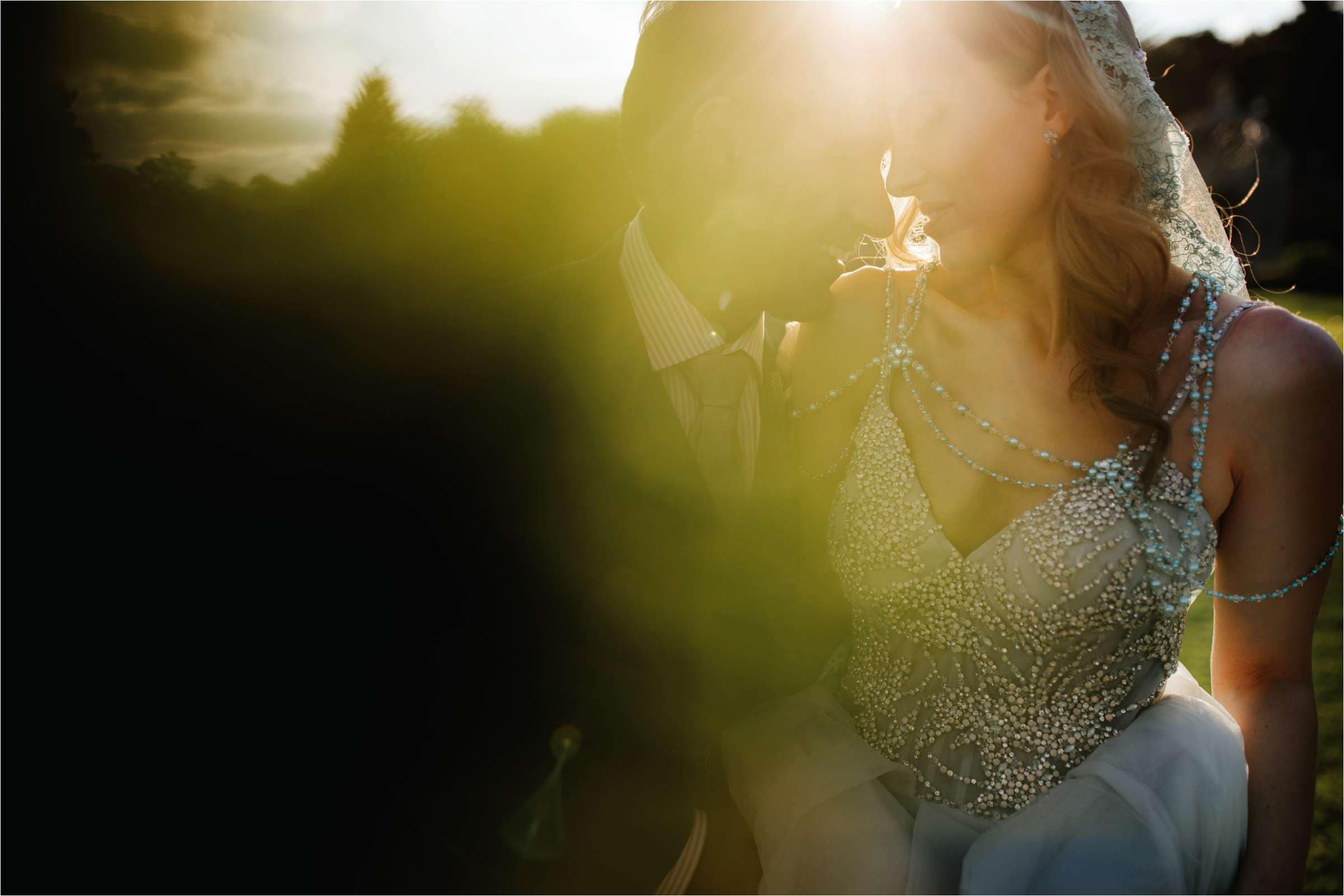 a couple at their beautiful french wedding